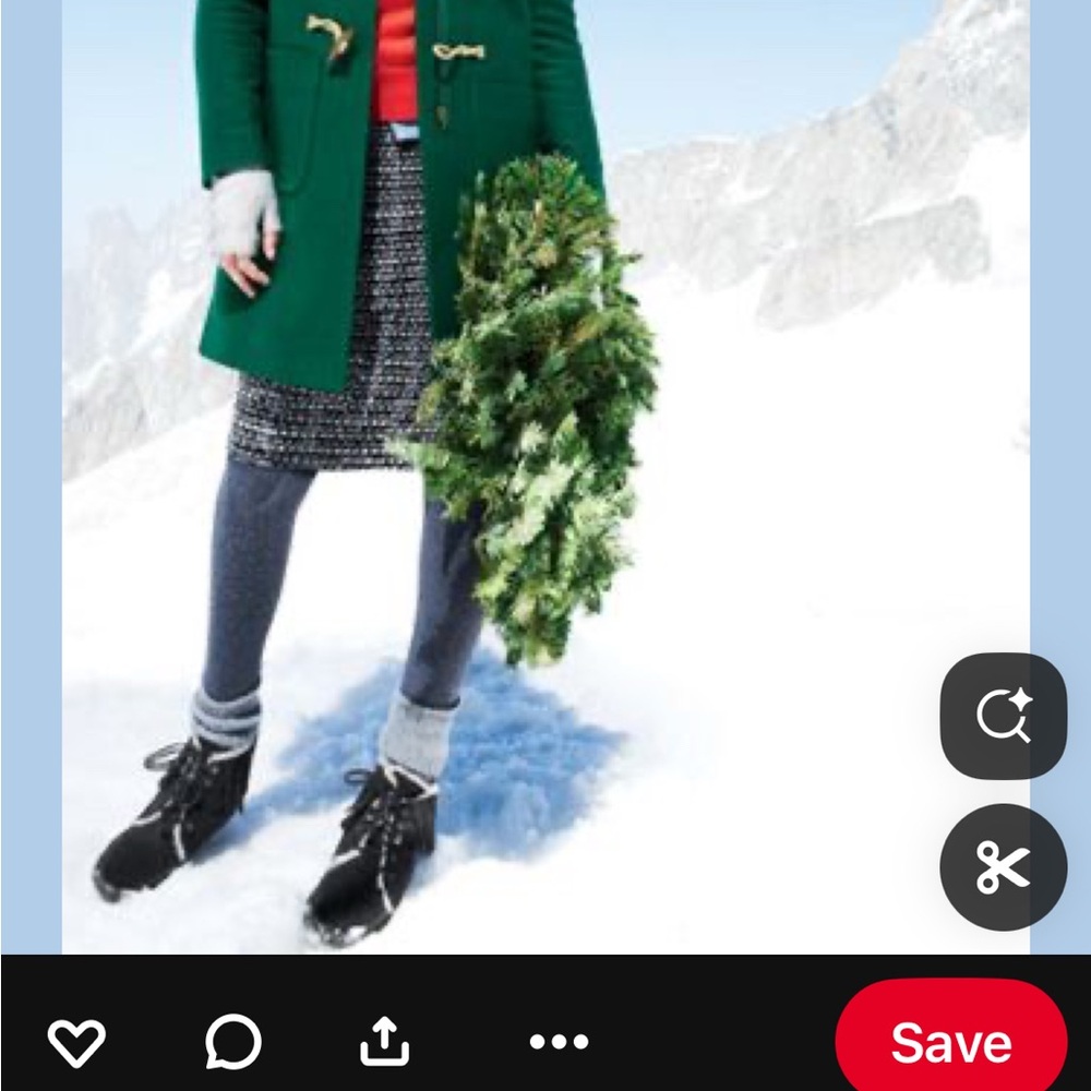 J.Crew Green Coat with Toggle Closures